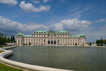 Fototapeta na wymiar Upper Belvedere Palace in Vienna, Austria 
