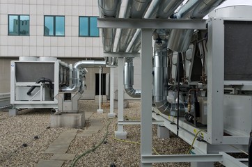 Air Cooled Water chiller with piping