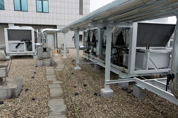 Air Cooled Water chiller with piping