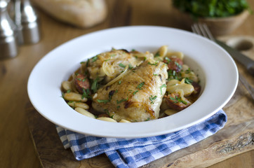 Chicken with butter beans