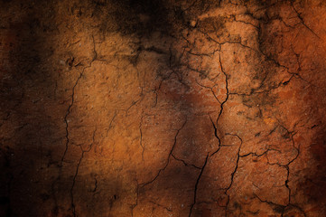 The cracked ground,  Soil texture and dry mud
