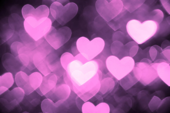 heart background photo purple color