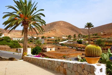 Poster Betancuria village Fuerteventura Canary Islands © lunamarina