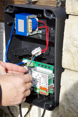 câblage d'un portail électrique