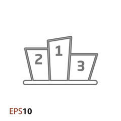 Sports podium icon for web and mobile