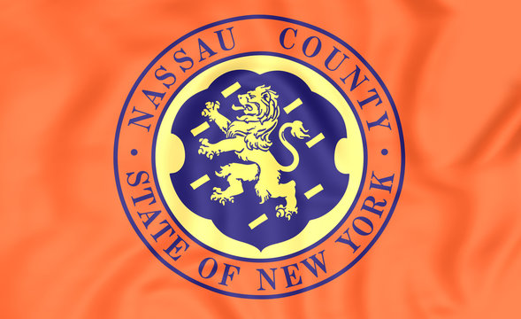 Flag Of Nassau County (New York), USA.