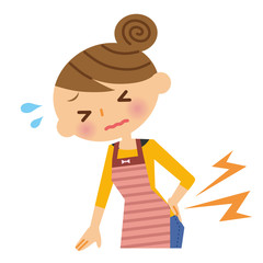 腰の痛み　主婦