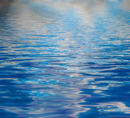 Surface Rippled of water with with reflection