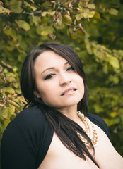 Fototapeta premium Woman portrait in nature