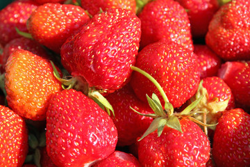 ripe red strawberries