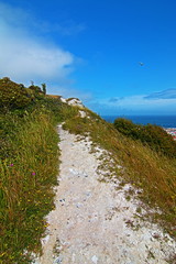 Walking path along the White Cliffs of Dover