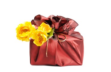 Gift with  flowers