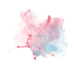 Design of Red and Blue Watercolor Splash for various decor. 