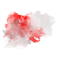 Red and Grey Watercolor Splash for various decor. 