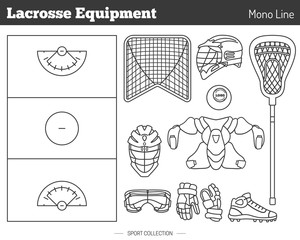 Vector lacrosse game design elements