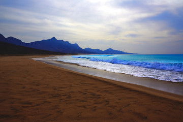 Fototapeta premium Cofete Fuerteventura beach at Canary Islands