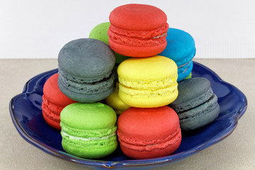 Tasty colorful macaroon