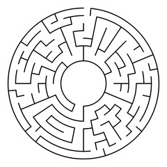 Circle Maze Vector