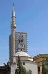 Fototapeta na wymiar The city center of Tirana, Albania