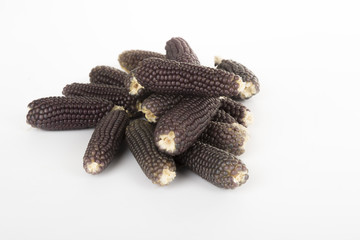 black corn on white background isolated