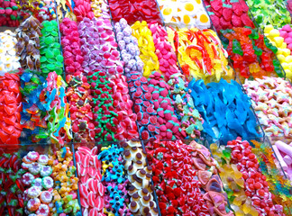 Assortment of colorful candies