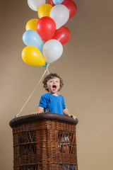 Little boy in a balloon