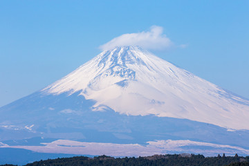 Fototapeta na wymiar 箱根峠付近から見た富士山