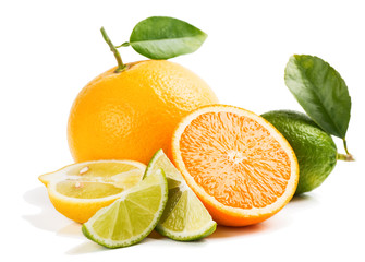 Fresh citrus fruits - obrazy, fototapety, plakaty