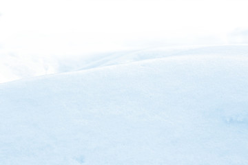 Fototapeta na wymiar Beautiful natural snowdrift with white background