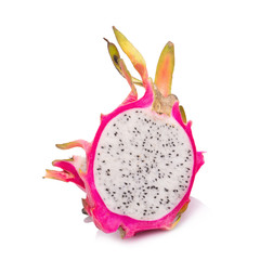 Dragon fruit isolated on white background