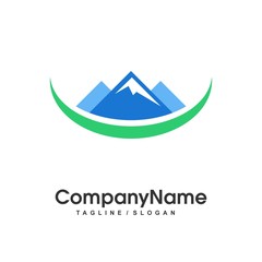 mountain logo icon vector