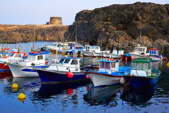 El Cotillo port  Fuerteventura Canary Islands