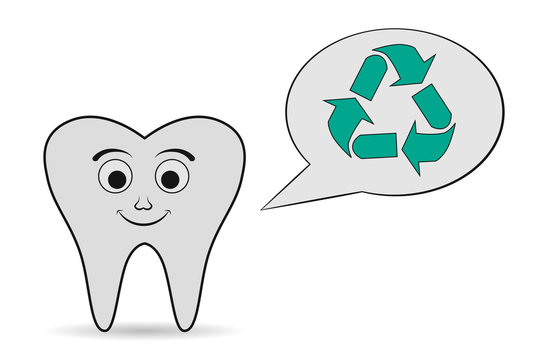 tooth recycling icon