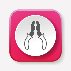 Obraz premium Pliers icon