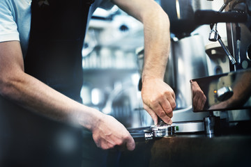 Barista Cafe Making Coffee Preparation Service Concept