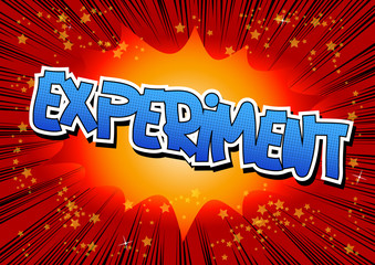 Experiment - Comic book style word.