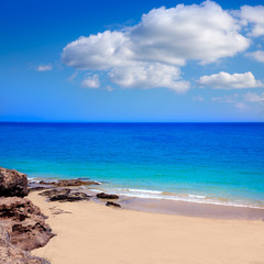 Fototapeta na wymiar Costa Calma beach of Jandia Fuerteventura