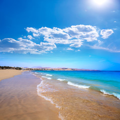 Fototapeta na wymiar Costa Calma beach of Jandia Fuerteventura