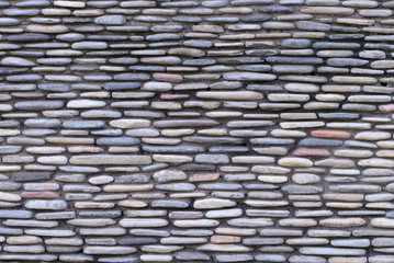 Beautiful pattern of stone wall texture background.
