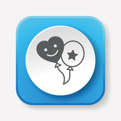 baby toy balloon icon
