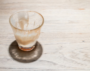 empty coffee glass