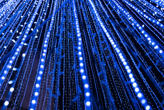 Blue led lighting effect
