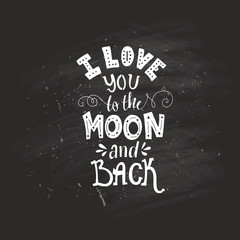 Fototapeta na wymiar Love you to the moon