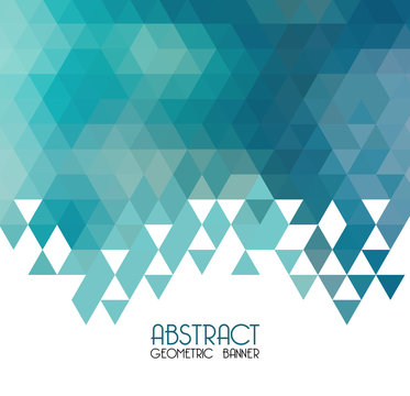 Vector Abstract blue geometric background. Template