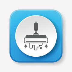 cleaning brush icon