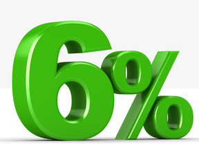 percentage of green on a white background