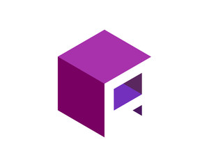 A modern isometric letter logo