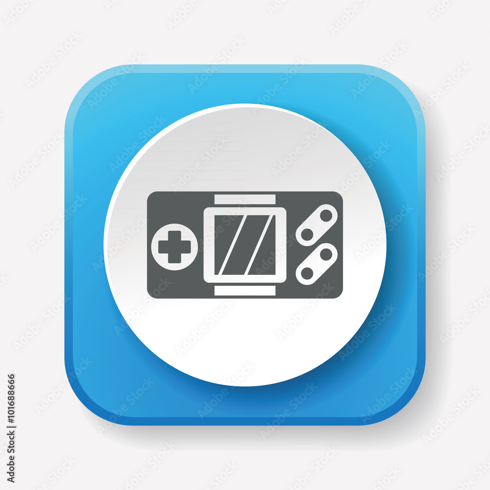 Sticker handheld game consoles icon