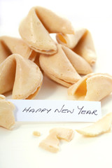 Fototapeta na wymiar Chinese New Year Fotune Cookies