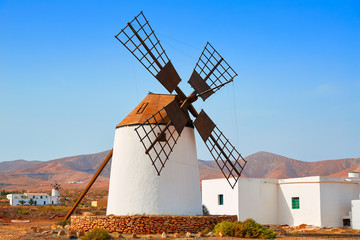 Fuerteventura windmill in Llanos de la Concepcion